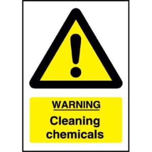 Sign Warning Cleaning Chemicals